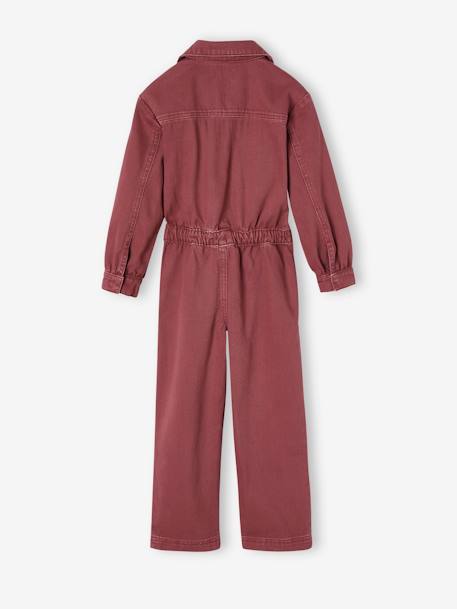 Mädchen Jumpsuit mit Kragen pflaume 2