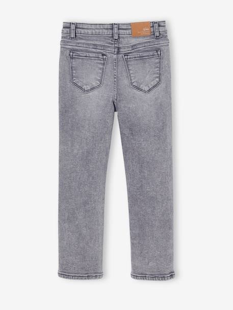 Mädchen Slim-Jeans, Hüftweite REGULAR dunkel blau+grauer denim+mittelblau 6