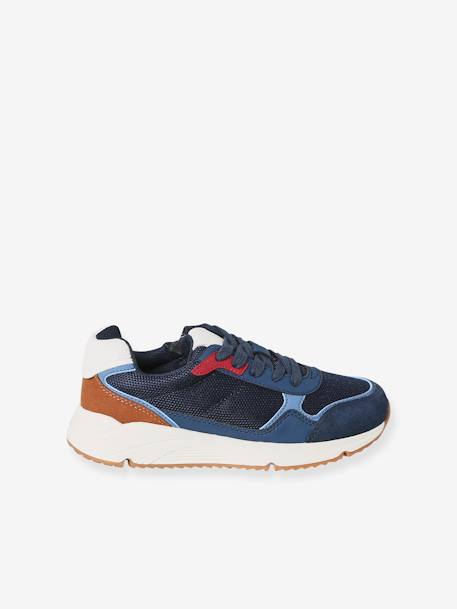 Jungen Sneakers mit dicker Sohle, Reißverschluss set blau 2