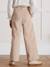 Weite Mädchen Cordhose CYRILLUS beige+marine 3