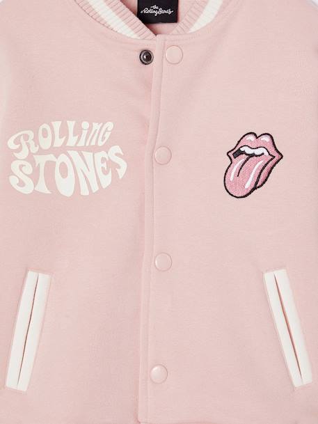 Mädchen Bomberjacke THE ROLLING STONES hellrosa 3