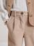 Weite Mädchen Cordhose CYRILLUS beige+marine 4