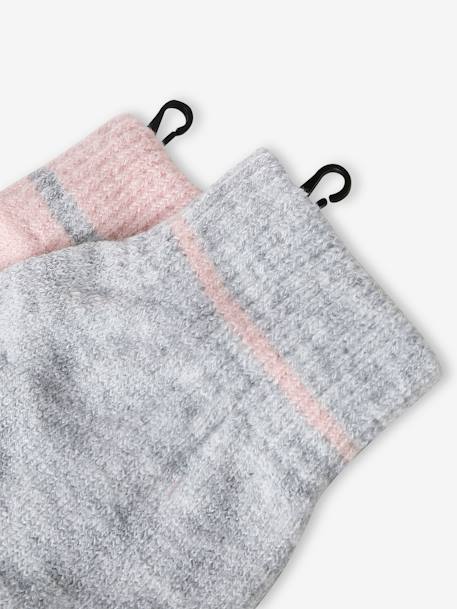 2er-Pack mitwachsende Mädchen Handschuhe pudrig rosa 3