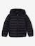 Jungen Light-Steppjacke mit Kapuze und Recycling-Polyester schwarz 1