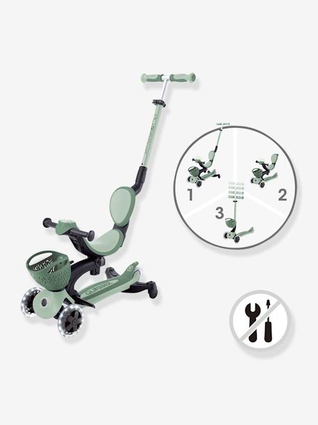 3-in-1-Fahrzeug mit Leuchtrollen Go Up Baby 360 Lights GLOBBER beige+salbeigrün 8