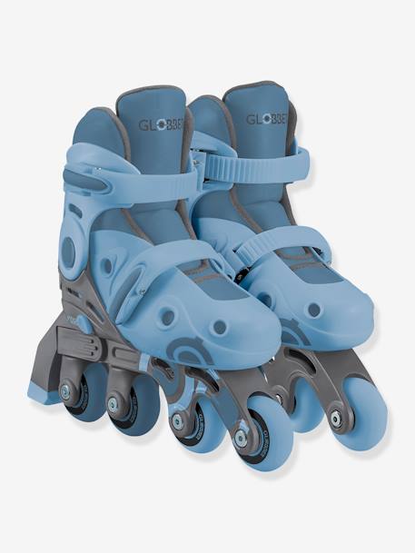 Mitwachsende Kinder 2-in-1-Inlineskates LEARNING GLOBBER blau+rosa 1