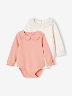 -2er-Pack Baby Shirtbodys mit langen Ärmeln, Bio-Baumwolle