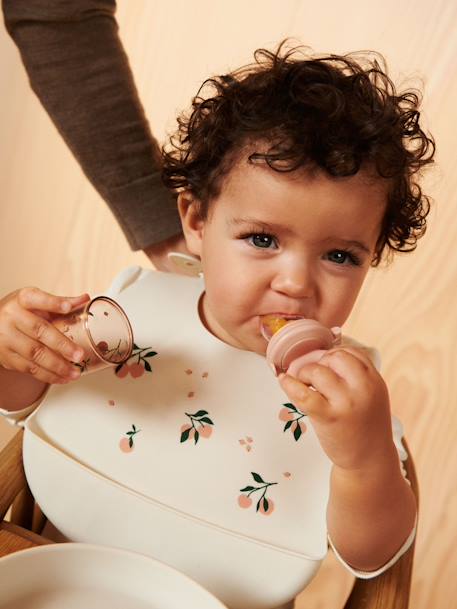 2er-Pack Baby Lätzchen TILDA LIEWOOD aus Silikon wollweiß 3