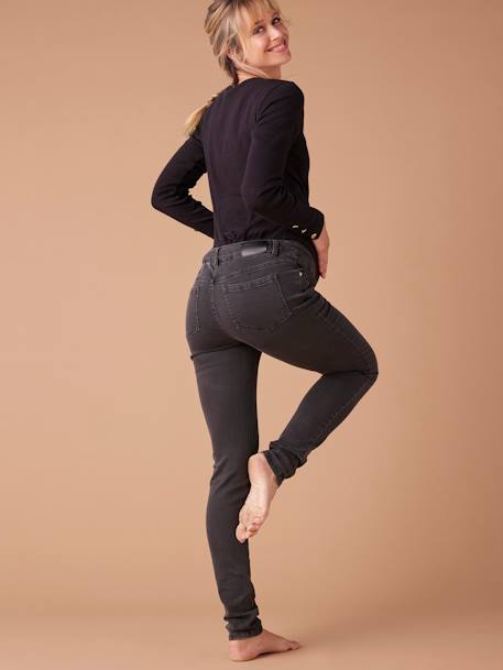 Skinny-Umstandsjeans, Seamless-Bund WATERLESS ENVIE DE FRAISE, Bundweite verstellbar dark blue+schwarz 7