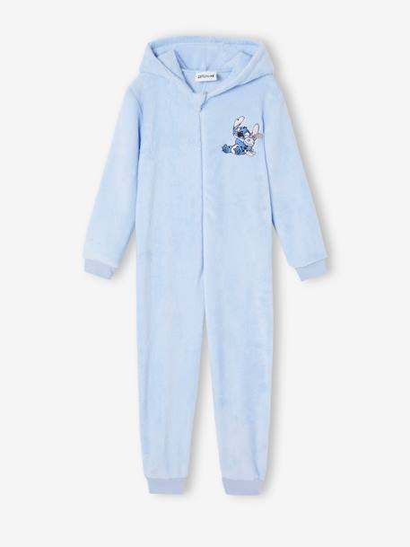 Mädchen Plüsch-Overall/Onesie Disney LILO & STITCH himmelblau 1