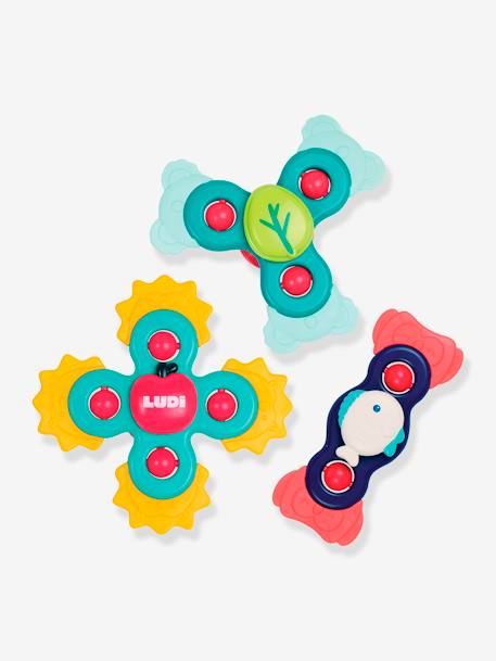 3er-Set Greifspielzeuge Baby Spinner LUDI mehrfarbig 1