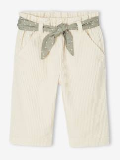 -Weite Baby Cordhose mit Bindegürtel