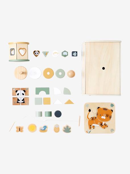 Baby Spielzeug-Set mit Tiermotiven, Holz FSC® grün 4