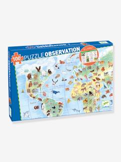 Spielzeug-Puzzle-Set TIERE DER WELT, 100 Teile DJECO