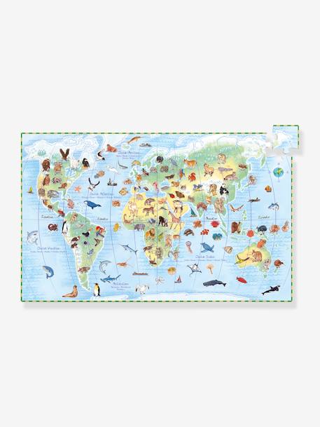 Puzzle-Set TIERE DER WELT, 100 Teile DJECO mehrfarbig 2