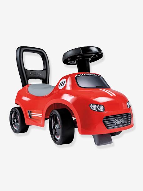 Kinder 2-in-1-Rutschfahrzeug/Lauflernwagen, Mein erstes Auto SMOBY rosa+rot 10