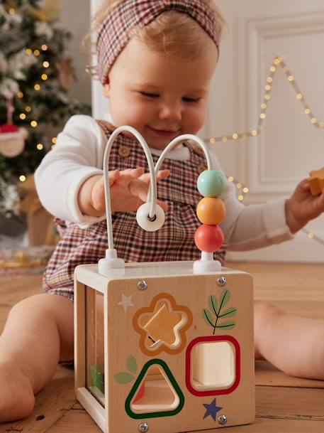 3er-Set Baby Sensorik-Spielzeug aus Holz FSC® natur 4