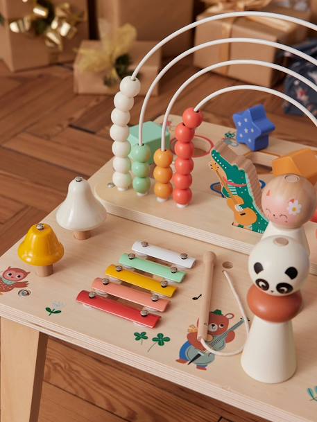 Kinder Activity-Tisch mit Musik HAPPY ANIMALS, Holz FSC® natur 3