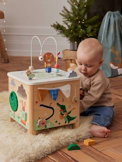 Spielzeug-Baby-Baby Activity-Würfel aus Holz FSC®