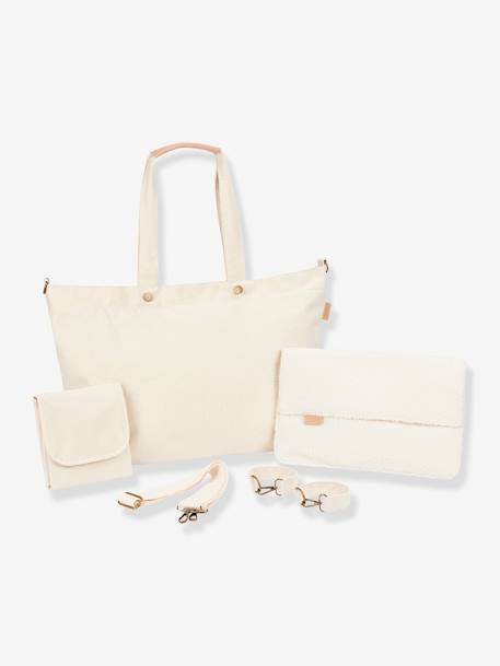 Wickeltasche Tote Bag BABYMOOV, Recycling-Baumwolle beige+braun bedruckt 6