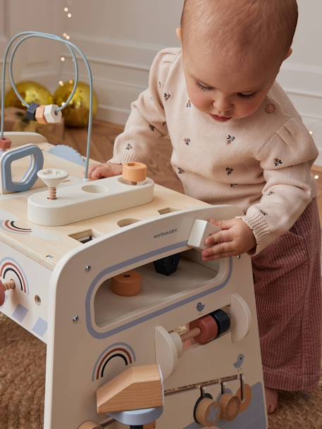 Mitwachsende Baby Activity-Werkbank aus Holz FSC® natur 3