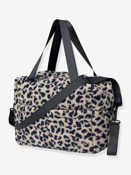 Wickeltasche Menza Pile LIEWOOD, Teddyfleece aus Recycling-Polyester schwarz leoprint 1