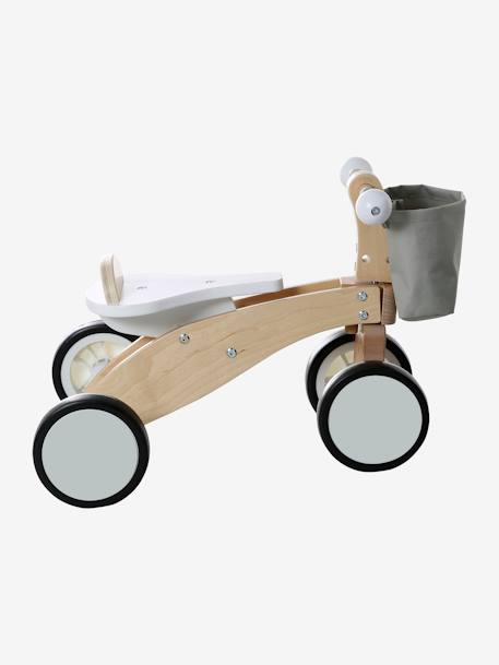 Baby Rutschfahrzeug aus Holz FSC® weiß 4