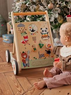 Spielzeug-Baby-Baby Lauflernwagen HAPPY ANIMALS aus Holz FSC®