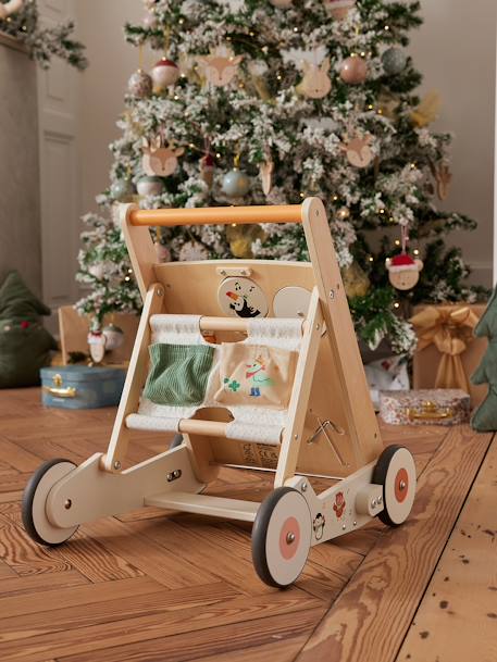 Baby Lauflernwagen HAPPY ANIMALS aus Holz FSC® natur 6