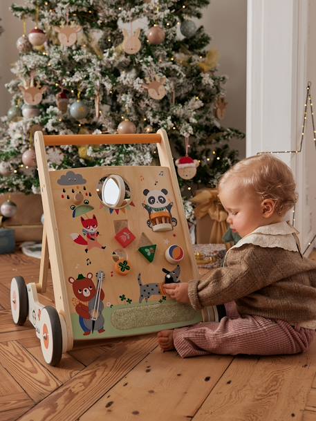 Baby Lauflernwagen HAPPY ANIMALS aus Holz FSC® natur 3