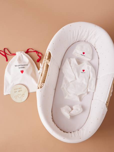 Geschenk-Set zur Geburt für Mama & Baby ENVIE DE FRAISE grau gestreift 2