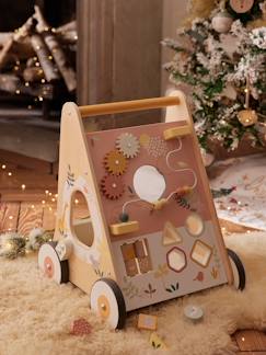 Spielzeug-Baby-Schaukeltiere, Lauflernwagen, Lauflernhilfe & Rutschfahrzeuge-Activity-Lauflernwagen mit Bremsen, Holz FSC®