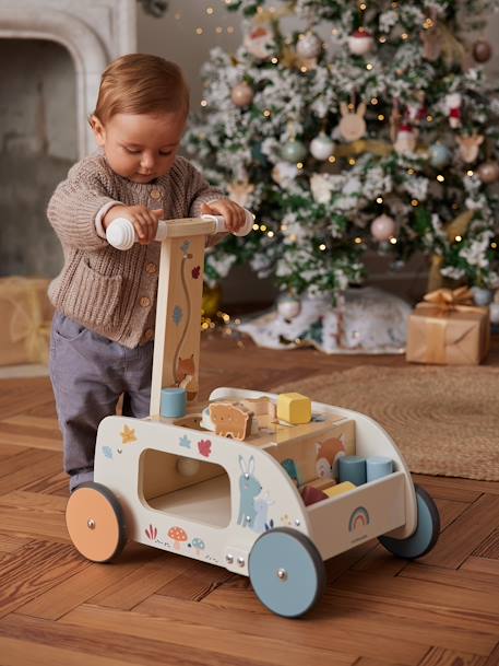 Baby 2-in-1-Lauflernwagen WALDFREUNDE aus Holz FSC® natur 5