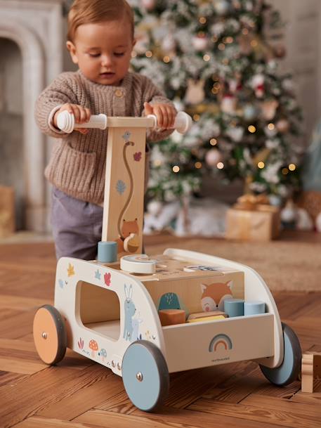 Baby 2-in-1-Lauflernwagen WALDFREUNDE aus Holz FSC® natur 7