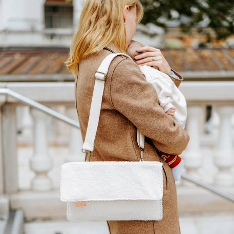 Wickeltasche Tote Bag BABYMOOV, Recycling-Baumwolle beige+braun bedruckt 2