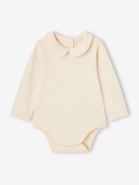 2er-Pack Mädchen Baby Bodys mit Samt-Tupfen, Bio-Baumwolle hellrosa 2