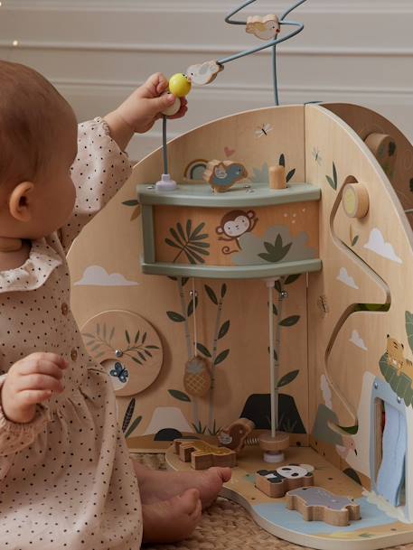 Baby Activity-Center mit 3 Spielwelten, Holz FSC© natur 8