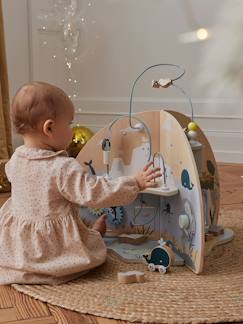 Spielzeug-Baby Activity-Center mit 3 Spielwelten, Holz FSC©