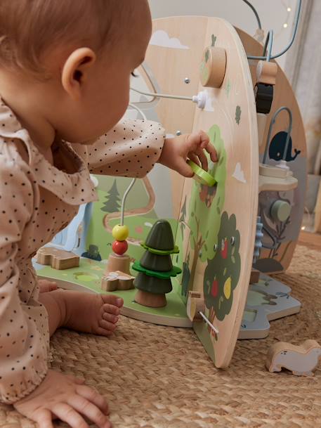 Baby Activity-Center mit 3 Spielwelten, Holz FSC© natur 6