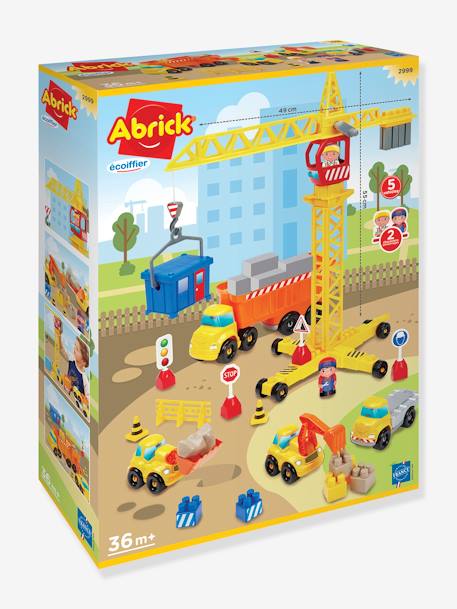 Kinder Baustelle mit Kran ABRICK ECOIFFIER gelb 1