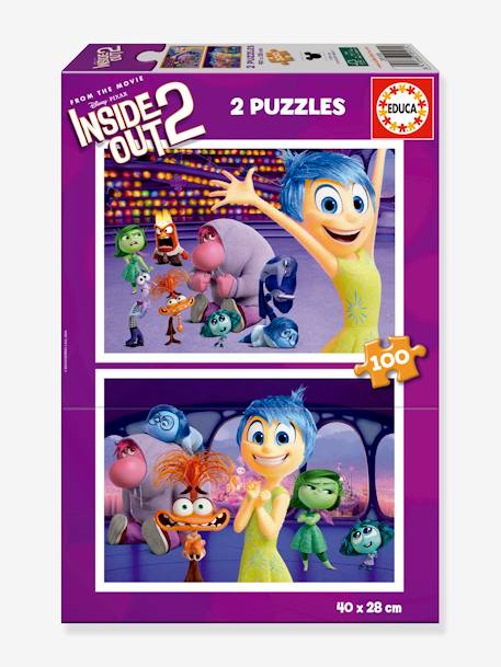 2er-Set Kinder Puzzles ALLES STEHT KOPF EDUCA, 2x 100 Teile violett 1