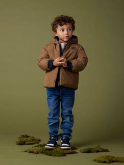 Jungenkleidung-Wendbare Jungen Jacke mit Kapuze und Recycling-Polyester