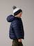 Jungen Wende-Steppjacke mit Teddyfleece, Recycling-Polyester-Wattierung marine+tannengrün 12