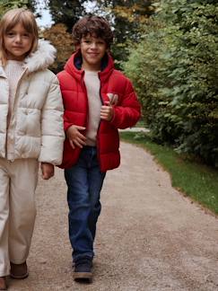 Jungenkleidung-Jungen Steppjacke im College-Stil mit Recycling-Polyester