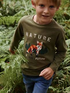 Jungenkleidung-Shirts, Poloshirts & Rollkragenpullover-Jungen Shirt mit Fuchs-Print