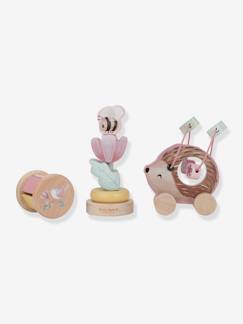 Spielzeug-Baby-Tasten & Greifen-3er-Set Baby Activity-Spielzeuge aus Holz Fairy Garden LITTLE DUTCH