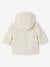 Baby Winterjacke aus Teddyfleece mit Kapuze und Recycling-Wattierung sandfarben 2