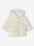 Baby Winterjacke aus Teddyfleece mit Kapuze und Recycling-Wattierung sandfarben 1