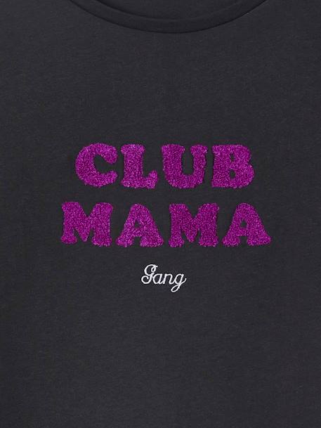 Bio-Kollektion: T-Shirt für Schwangerschaft & Stillzeit CLUB MAMA, personalisierbar anthrazit 3