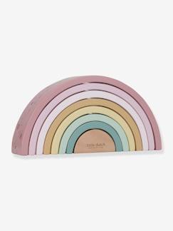 Spielzeug-Baby-Tasten & Greifen-Baby Regenbogen-Stapelturm aus Holz LITTLE DUTCH